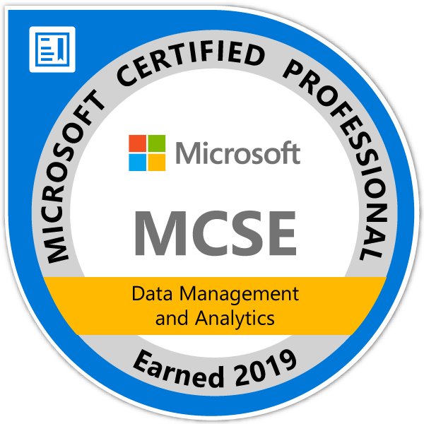 MCSE: Data Management and Analytics